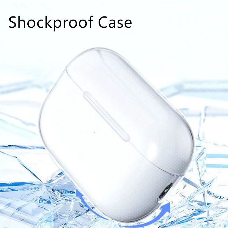 USA Stock delivery Pro 2 2nd Generation air 4 3 pros Headphone Accessories Solid Silicone Protective Earphone Cover pods max Wireless Charging Shockpr