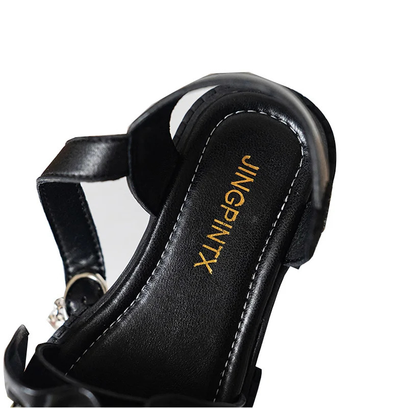 XZVZ Girls Sandals Fashion Girl Princess Shoes Non-slip Lightweight Summer Children's Sandals Soft Comfortable PU Upper Shoes 240118