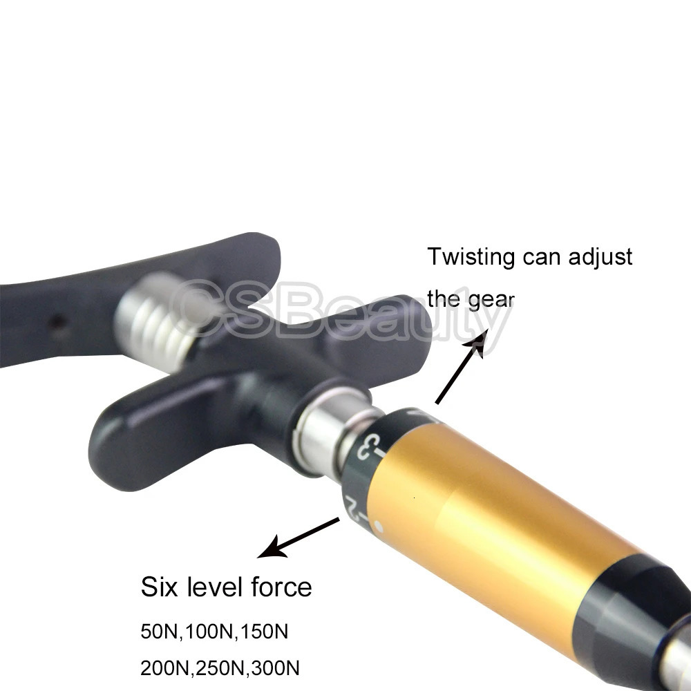 Chiropractic Adjustment Tool Spine 6 Levels 4 Heads Therapy Adjust Vertebration Tools Massager Manual Gun Set 240118
