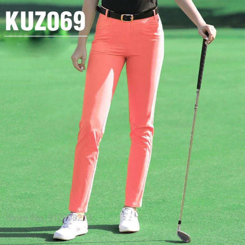 PGM Golf Trouser Ladies Slim Golf Long Pants Women Quick Dry Tight Pant Breathable Elastic Sports Trousers Casual Bottoms XS-3XL 240119