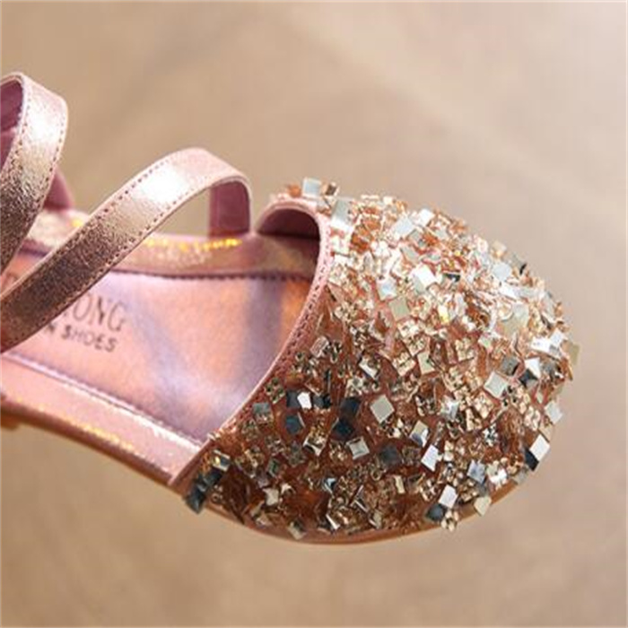 Children Sandals Summer Girl Beach Shoes Princess Wedding Party Sandalia infantil Chaussure Enfant Kids Soft-Soled Sports Shoes