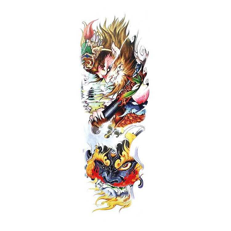 Makeup Arm Tattoo Sticker Skeleton Totem Eternal Eye Style Set TQB Simulation