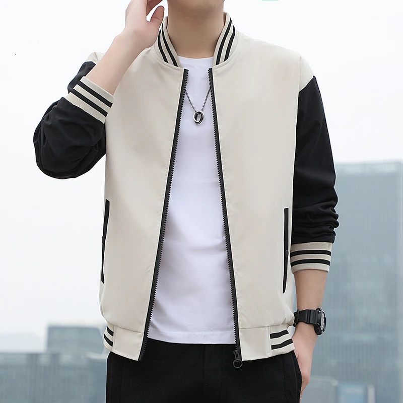 Spring and autumn fashion men's loosefitting longsleeved cardigan jacket 240119