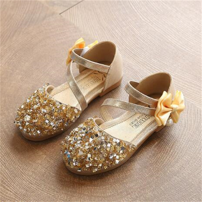 Children Sandals Summer Girl Beach Shoes Princess Wedding Party Sandalia infantil Chaussure Enfant Kids Soft-Soled Sports Shoes