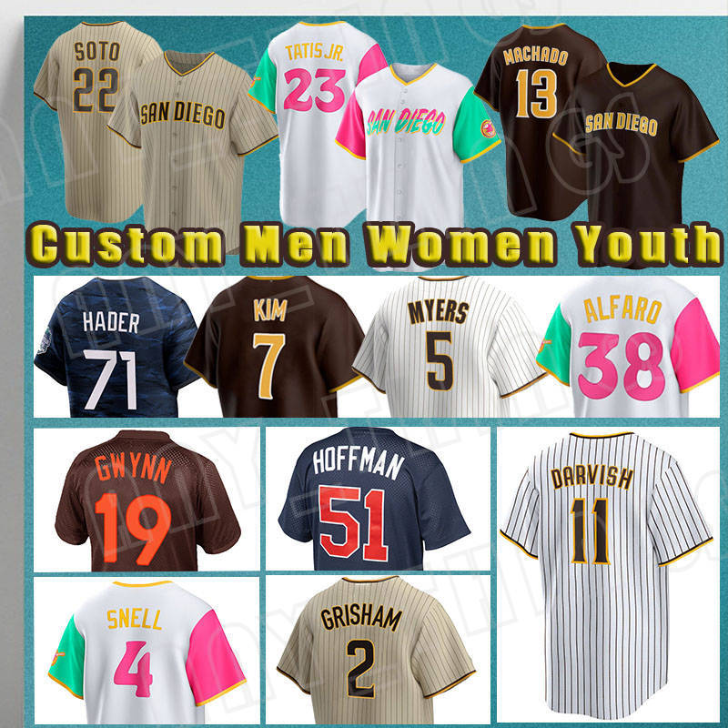 23 Fernando Tatis Jr. 13 Manny Machado Baseball Jerseys 2 Xander Bogaerts 44 Joe Musgrove 11 Yu Darvish 5 Adam Enge 71 Josh Hader 28 Jose Azocar 7 Ha-Seong Kim Robert Suarez