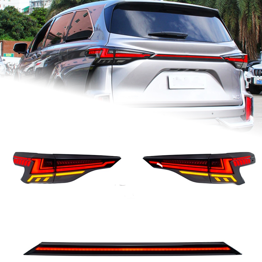 LED Tail Lamp Assembly for Toyota Sienna 20 21-2023 Rear Tail Light Flow Steering Turn Brakes Car Lamp