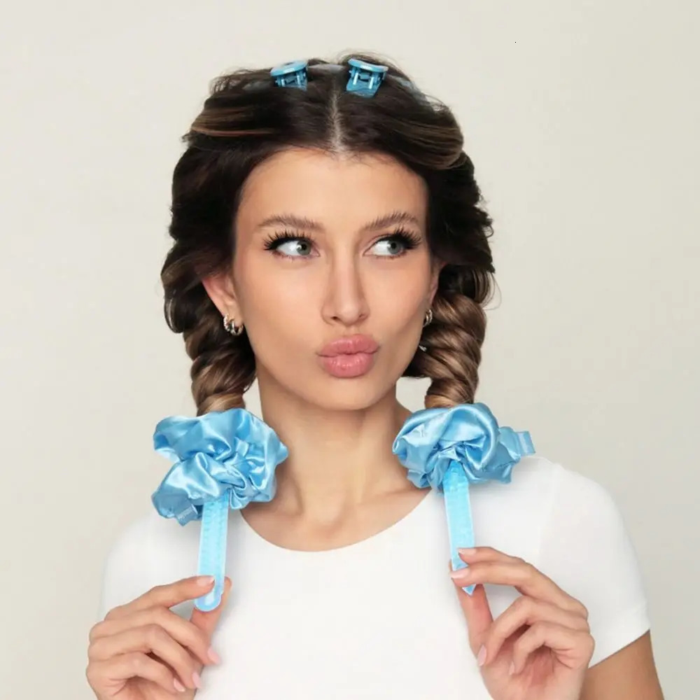 GelCurler Express Curl Kit Heatless Curling Rod Headband DIY Wave Formers Lazy Curler Long Hair Wrap Styling Tools