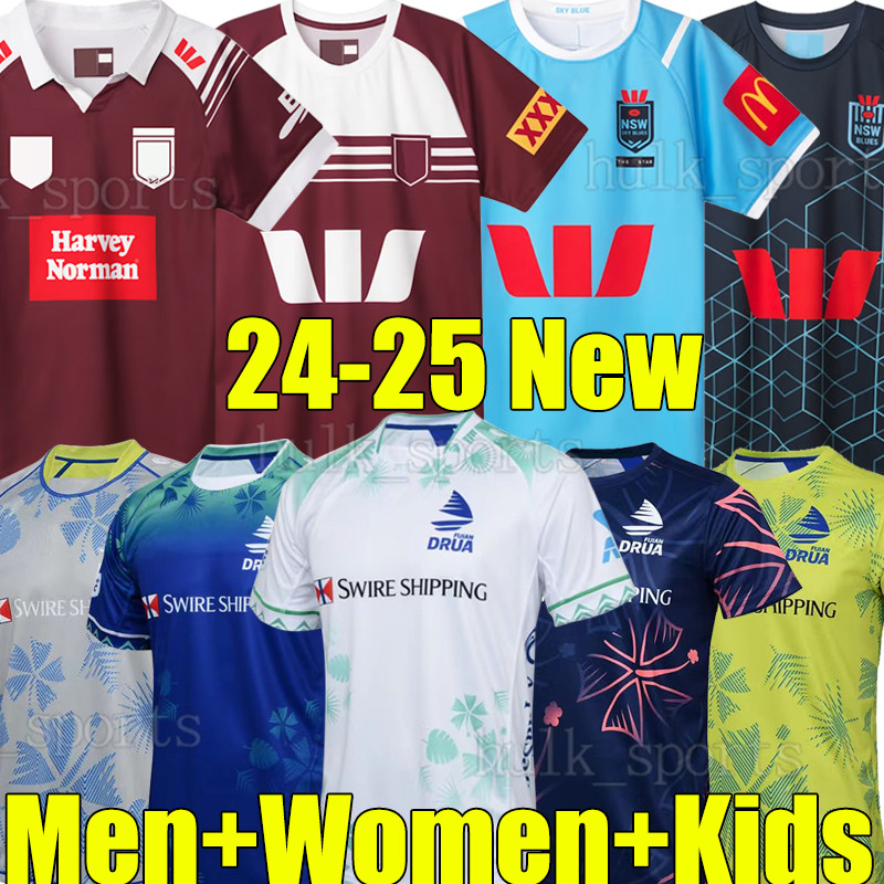 2024 NSW Blues rugby jerseys 24/25 QLD MAROONS FIJI men women kids Fijians big size s-5XL