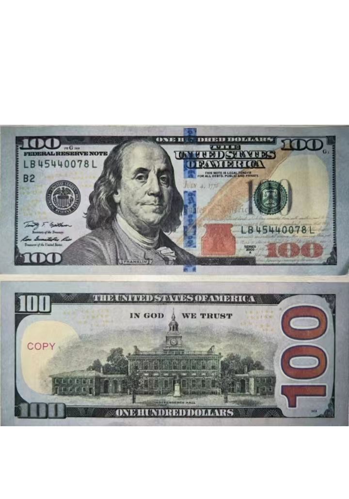 Copy Money Actual 1:2 Size Festival Props Toys Coins Commemorative 500 Denominations Chips Game Notes 1 Exercise Coupons 10 Casom 9C1