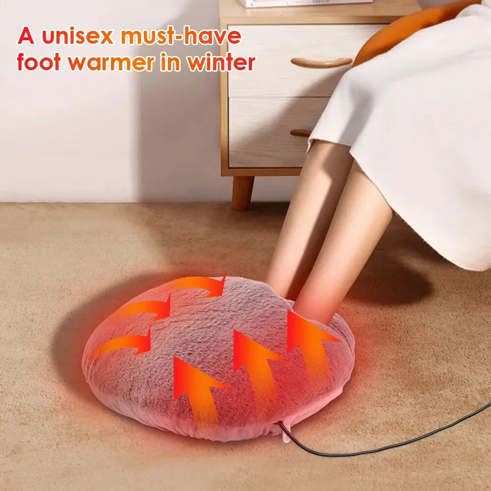 USB Foot Warmer Electric Foot Warming Shoes Foot Warming Device Or Home Office School Fall Winter Essential Warm Feet Artifact 240119