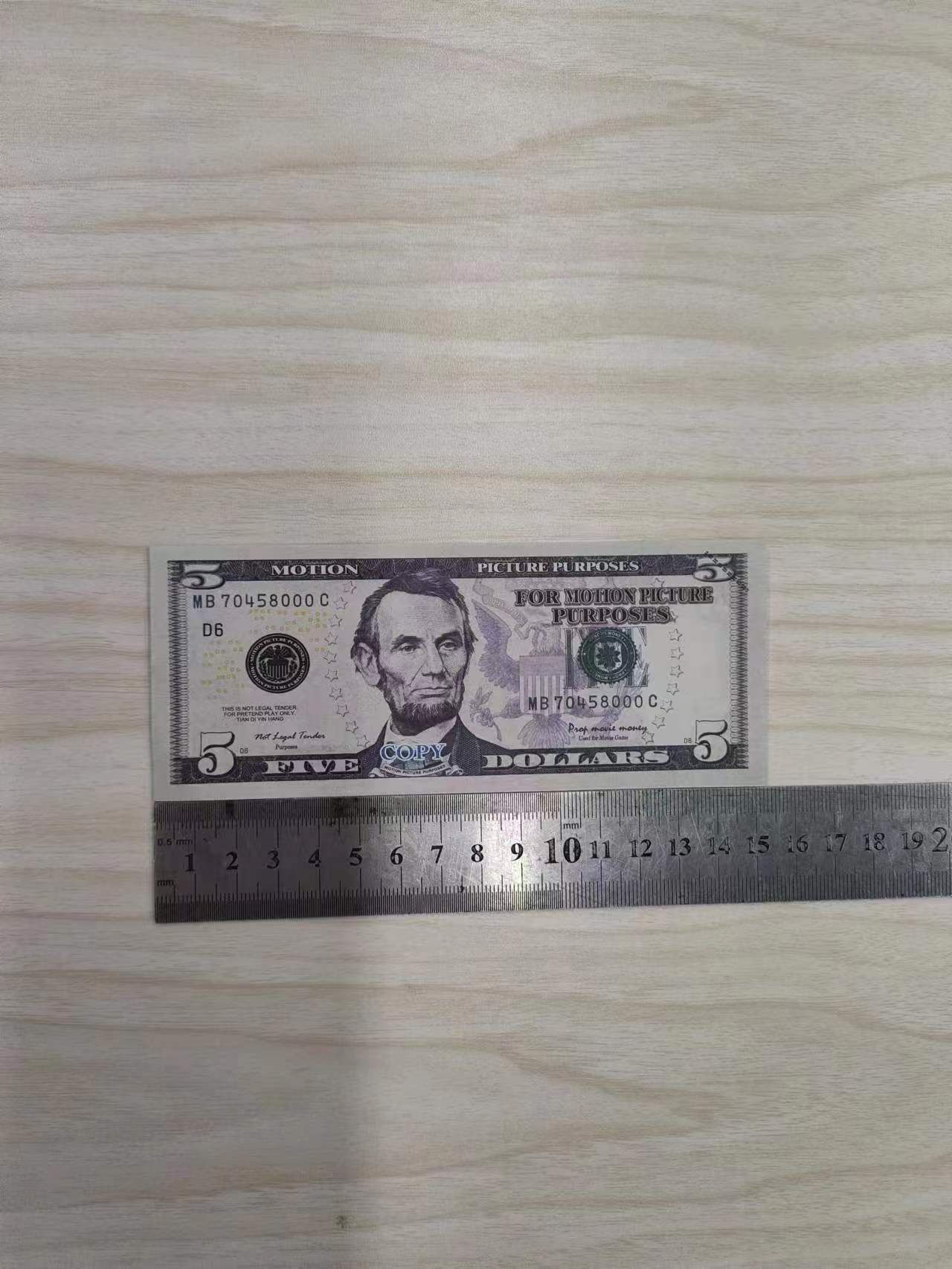 Copy Money Actual 1:2 Size Simulated Bills Counterfeit Prop Toys Fsvxv