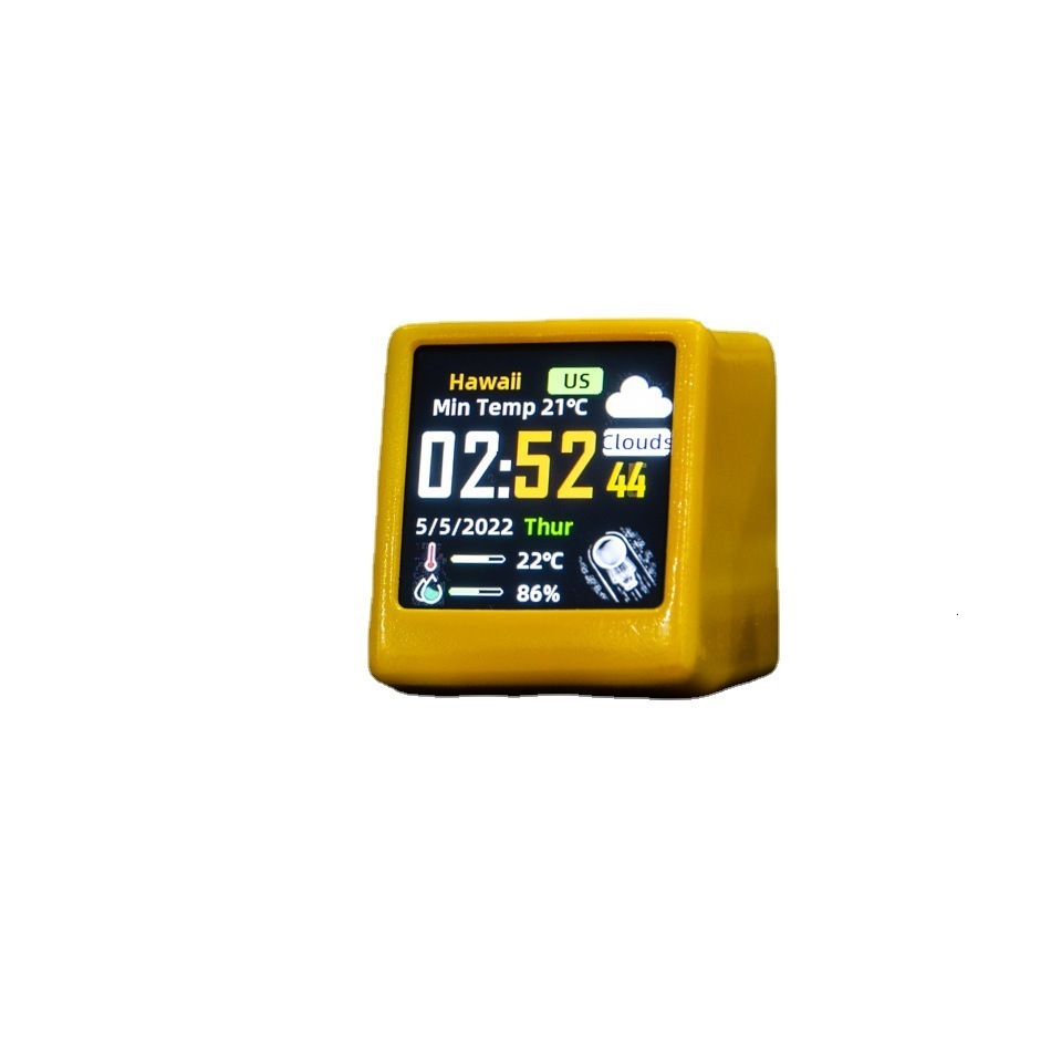 Desk Table Clocks BitCoin Stock Price Display Tracker Ticker Cryptocurrency in Real Time On Desktop Gadget BTC ETH DOGE Weather Clock 230814