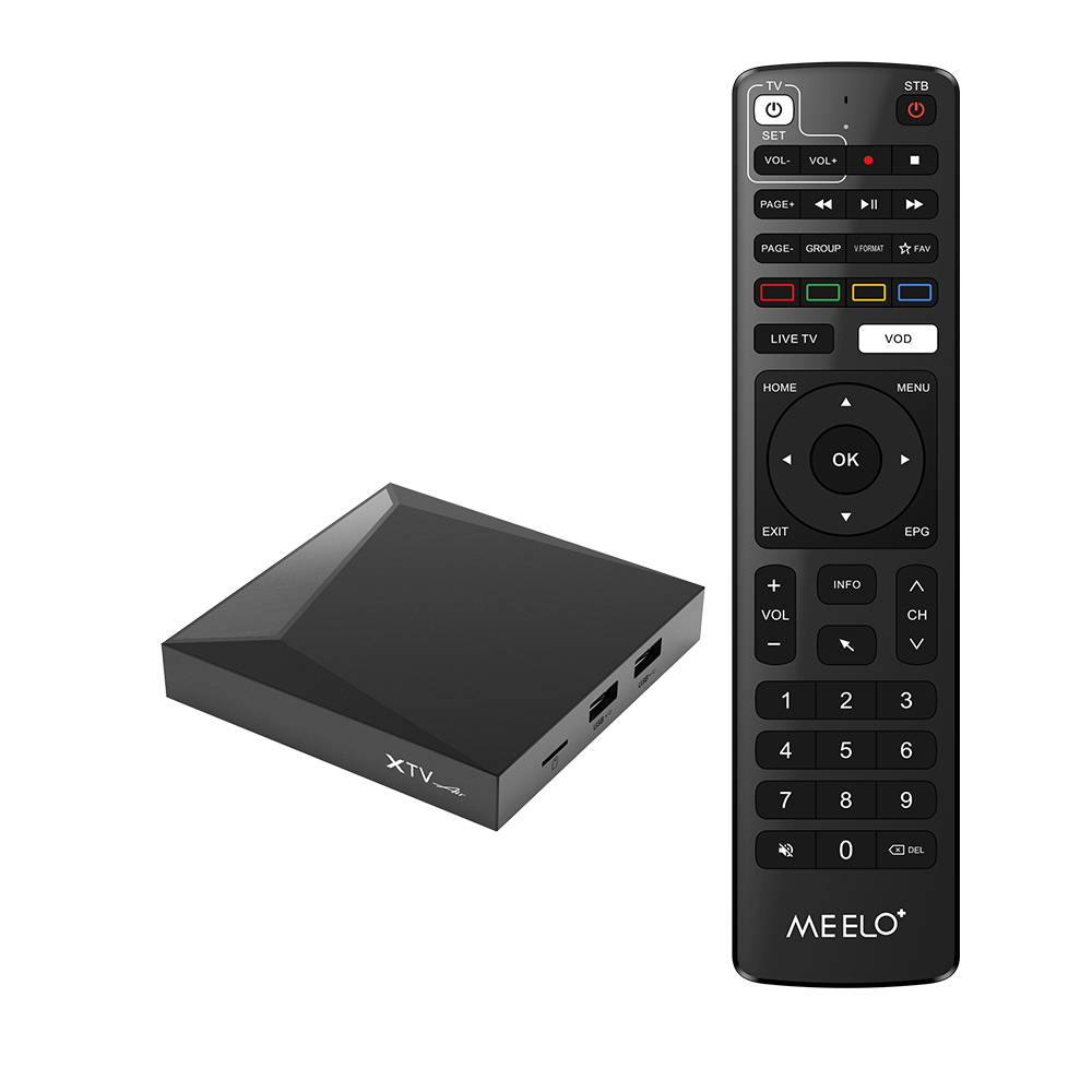 XTV AIR Meelo+ 4K UHD Android 11 2GB 16GB 4K HD IP Receiver 2GB 16GB Dual WiFi LAN 100M BT Smart TV BOX