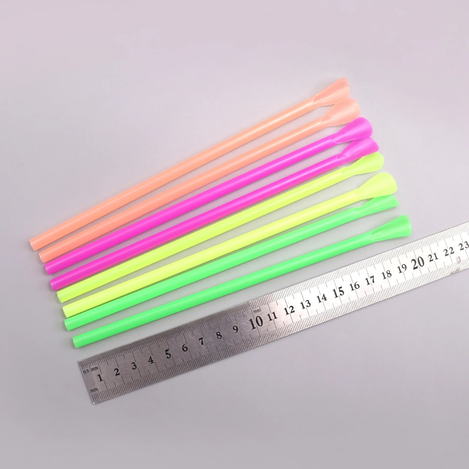 1000Pcs plastic Straws Drinking Straw Spoon Bar Pub Slush For Birthday Celebration Party Supplies 240122