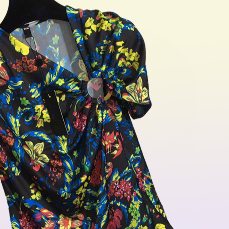 Vintage Printed Womens T Shirts Vest Tops Metal Knot Irregular Short Sleeve Tshirts Tank Summer Design Pullover Clothes