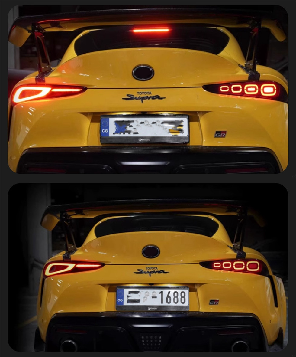 Car Styling Taillight For Toyota Supra 20 19-2023 LED Assembly Rear Stop Light Break Lamp Turn Signal Reversing