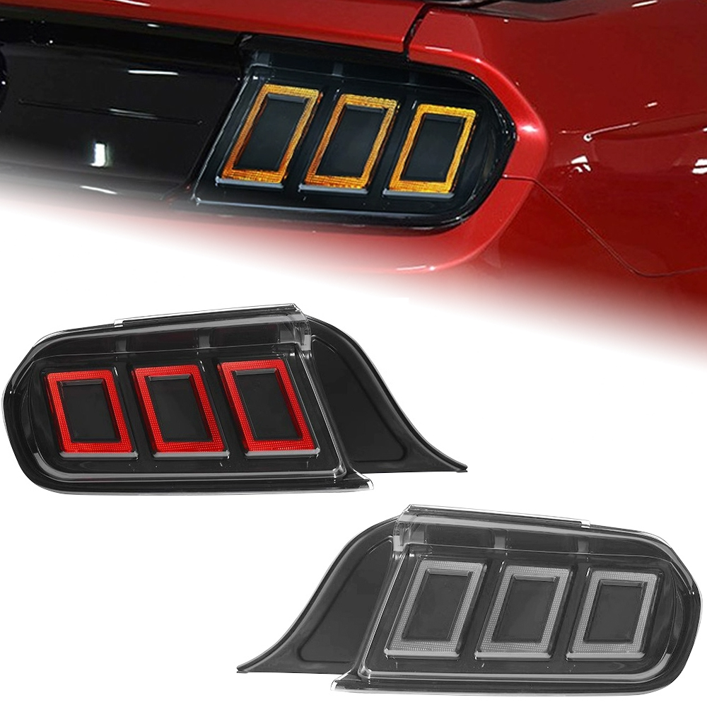 Car Styling Taillight for Ford Mustang Tail Lights 20 15-20 22 Rear Turn Signal Warning Brake Lamp Car Taillight Assembly