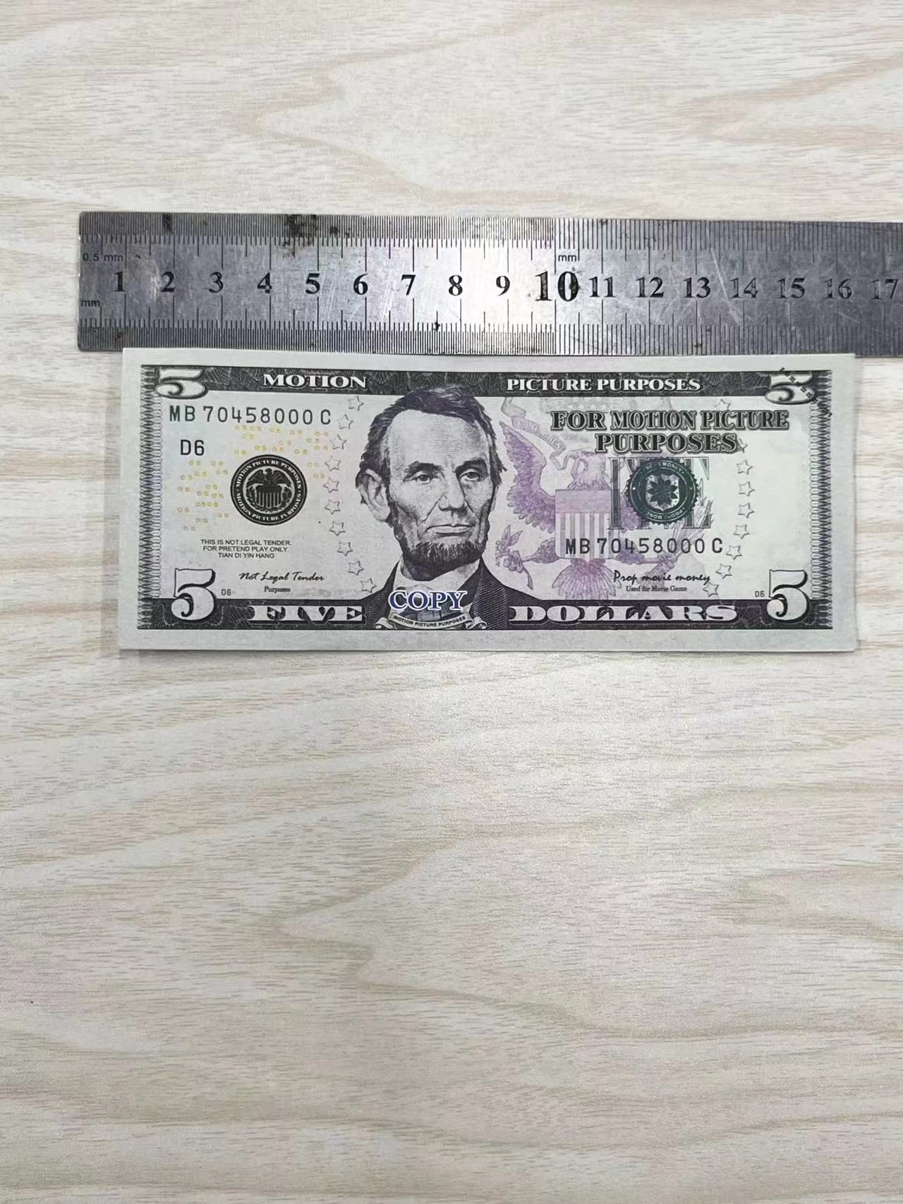 Copy Money Actual 1:2 Size Festive Party Supplies 50% Usa Dollars Prop Movie Banknote Paper Novelty Toys 1 5 Apqmr