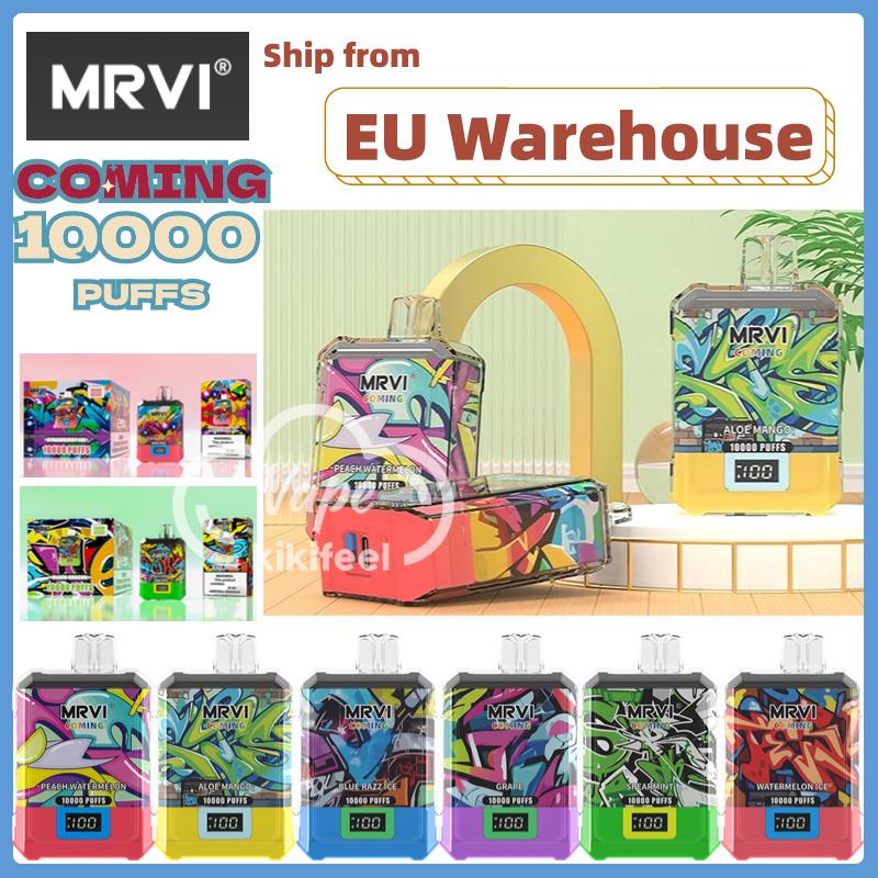Original MRVI COMING 10K Puffs vapes puff 9k puff 15k Disposable Vape pen Pod Device puff 10K Rechargeable e cigarette VS SIDIA puff 12K Band King 12000 Local Warehouse