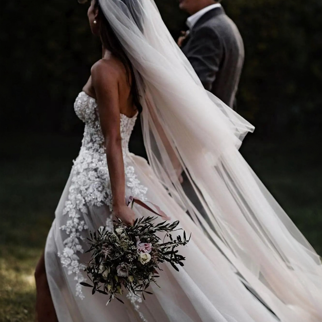 Beach Boho Wedding Dress for Bride Sweetheart Neckline Tiered Tulle Bridal Gowns Sexy High Split Beaded Lace for Marriage for African Arabic Black Wom