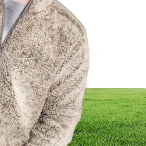 Men's Sweaters Men Winter Sherpa Sweater 1/4 Zipper y Pullover Plus Size 3XL Streetwear Tops Casual Teddy5206446