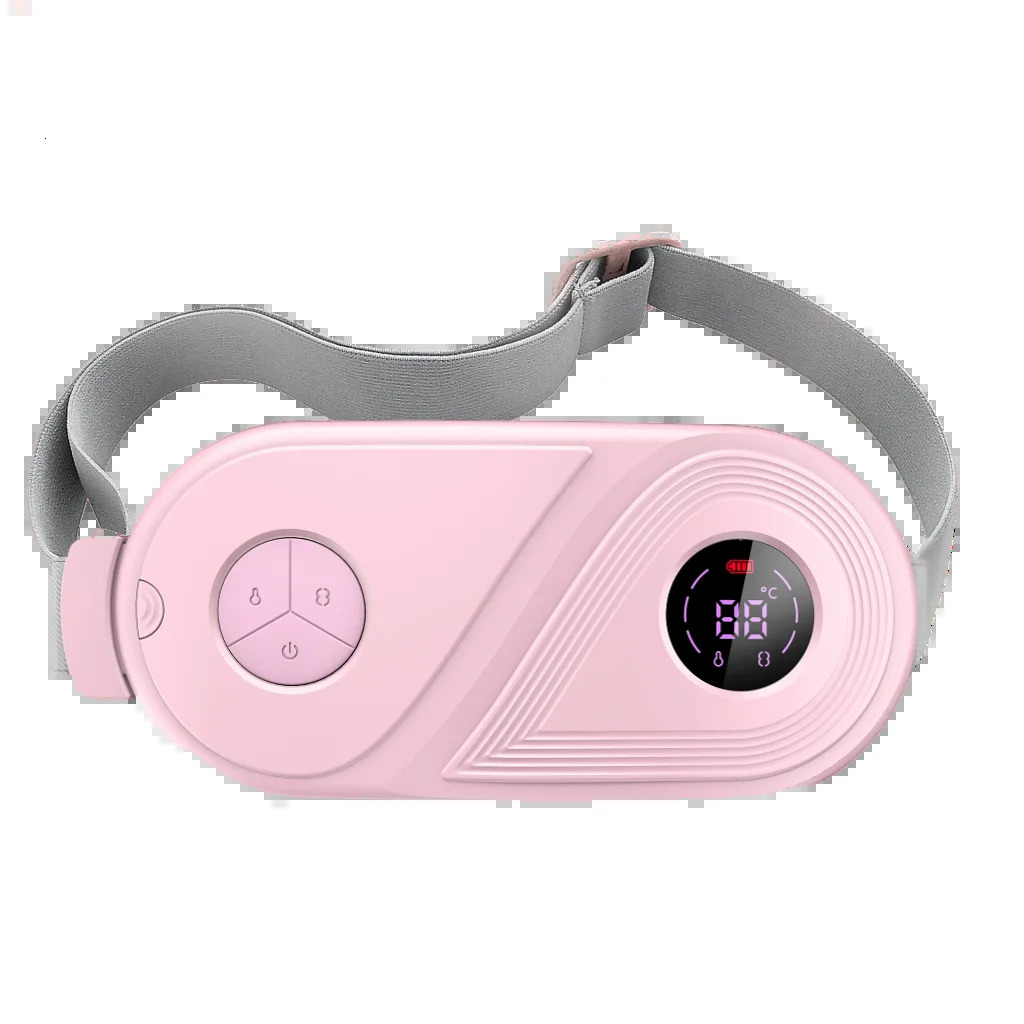 2024 Electric Heating Waist Abdominal Massager for Women Fast Heat Vibrating Waistband Menstrual Period Relief Belt Care 240118