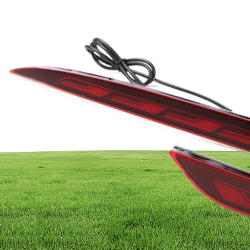 2Pcs Car LED Rear Lights For Tesla Model S 2012 Turn Signal Reflector Bumper Lamp Brake Light