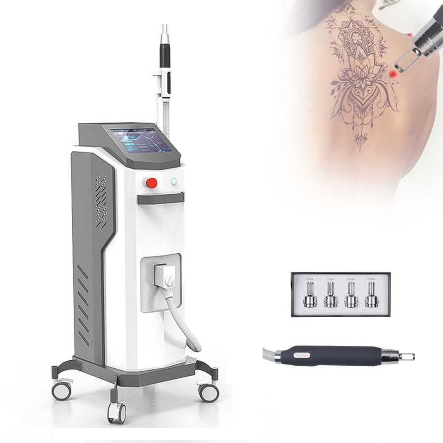 High Technology Painless Tattoo Removal Skin Carbon Peeling Laser Machine 4 Wavelength Picosecond Picolaser Nd Yag Skin Purification Device