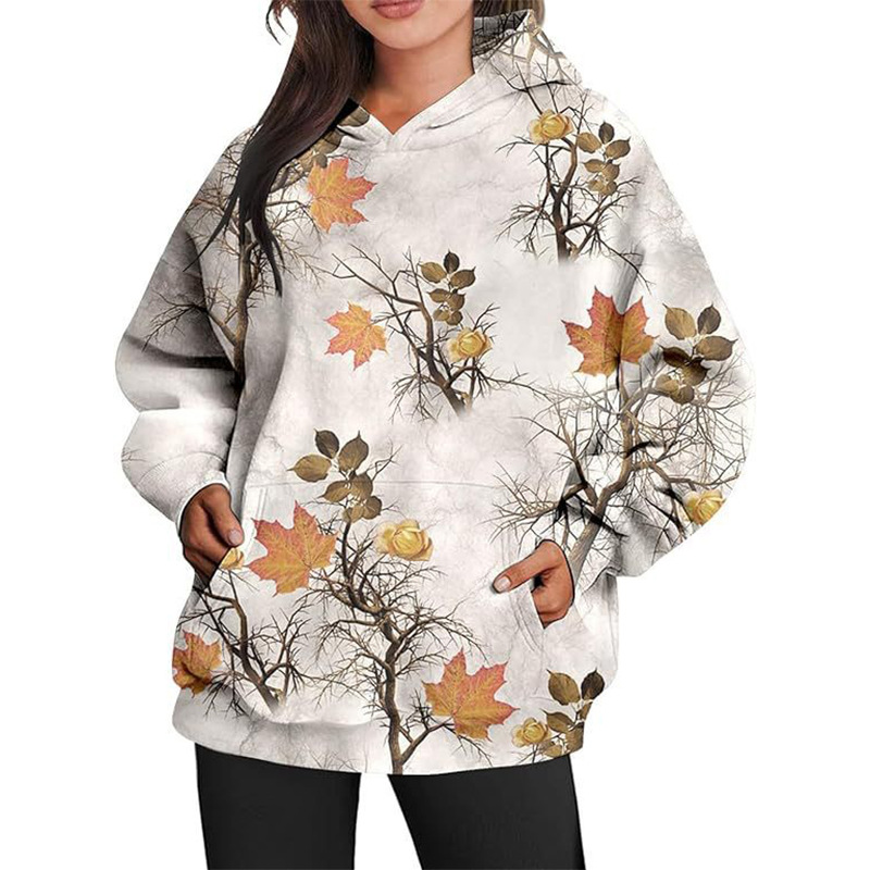 Women's Hoodies Y2k Zip Up Print Sweatshirts Autumn Harajuku Jacket Coat Hip-hop Tops Teens Streetwear Hoodie