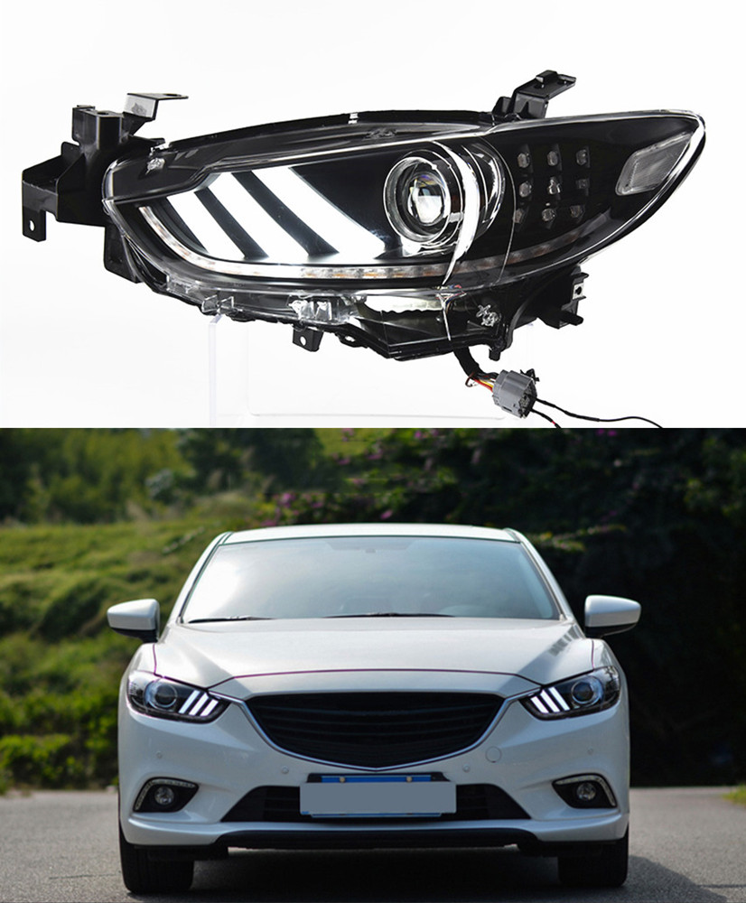 LED Daytime Running Head Light for Mazda 6 Atenza Headlight 2013-2017 Turn Signal High Beam Lamp Car Accessories