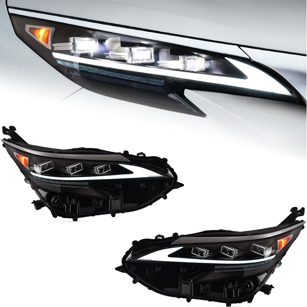 Car Headlights for Toyota Sienna 20 21-2023 LED Upgraded Front Lamp DRL Dynamic Turn Signal Head Lamp Assembly