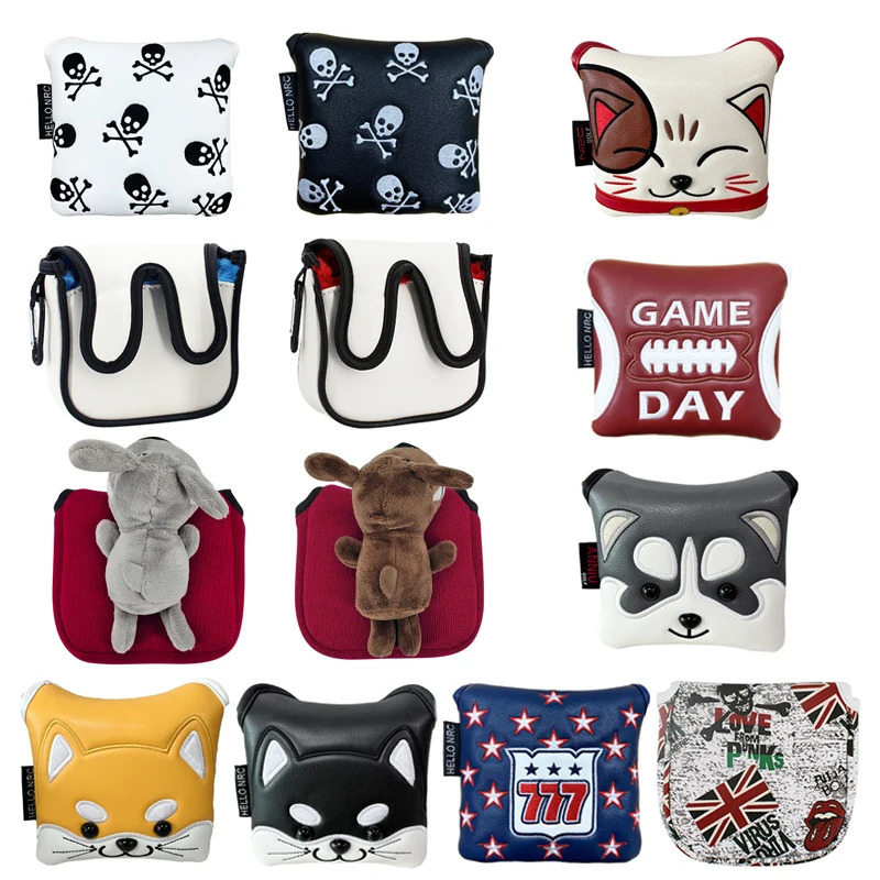 Golf Mallet Putter Cover Headcover Supplies Putting Practice PU Accessories Sport 240122