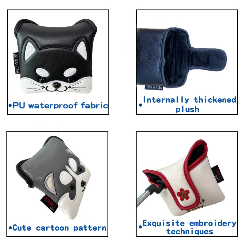 Golf Mallet Putter Cover Headcover Supplies Putting Practice PU Accessories Sport 240122