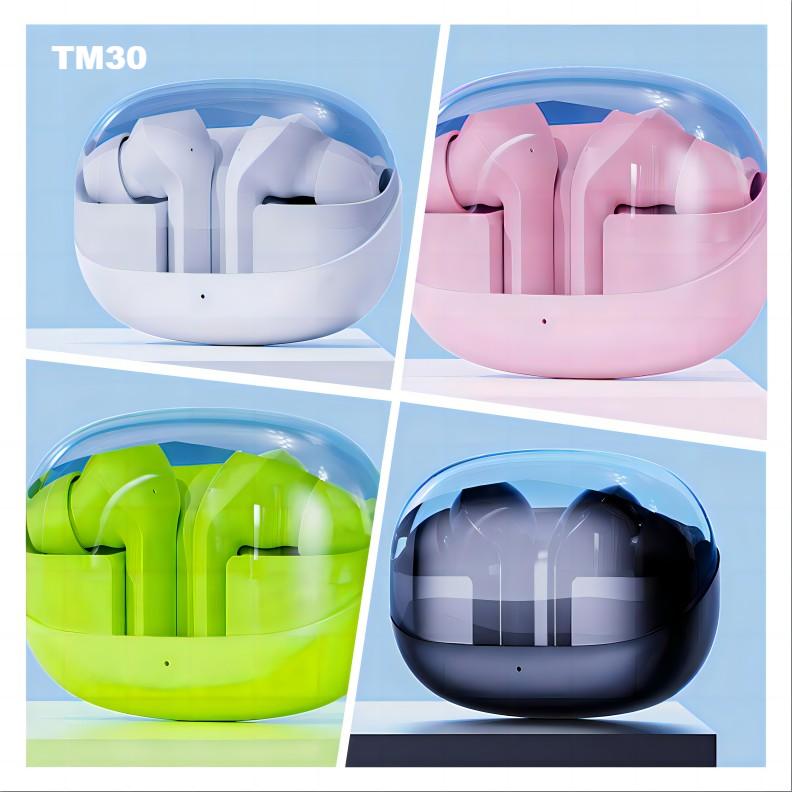TWS Bluetooth Earphone Wireless Bluetooth Earphone TM Series In ear Headphones Earbuds Built-in Microphone High Quality Headphone Sport Earphone LED d