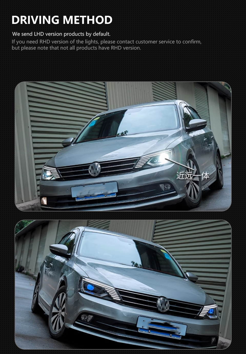 Car Model Head Lamp for VW Jetta 2011-20 18 Jetta Gli LED Headlight Europe Version Daytime Signal Front Light Assembly