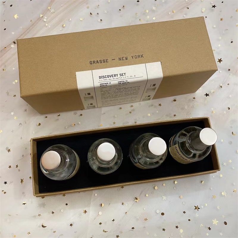Top selling Perfume For Men Long Lasting Natural Spray Bottle set santal rose 30ml 4pcs suit perfumes with bag Parfum Fragrances Perfumes free ship