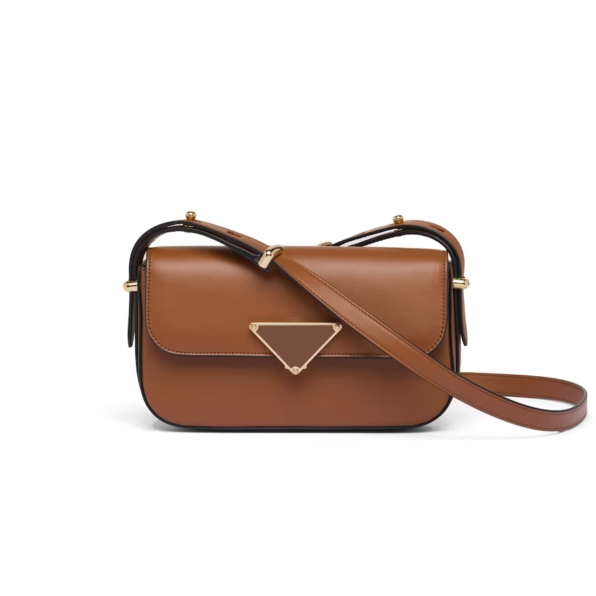 Pr Designer Luxury Unisex Baguette Style Clutch - Elegant Pr Tofu Cube Pack Genuine Leather Crossbody Bag With Detachable Strap Pr Advanced Feeling Handbag F02