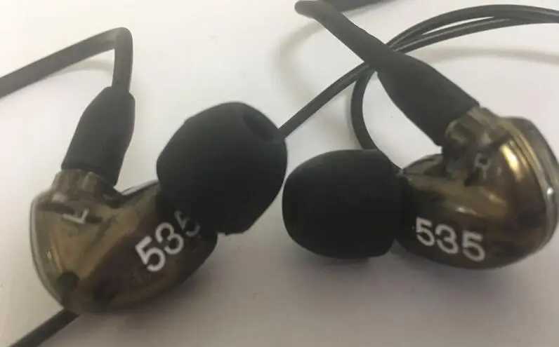Headsets SE535 Hi-fi stereo earbuds SE 535 Noise Canceling 3.5MM In ear Earphones Separate Cable earphone red brown J240123