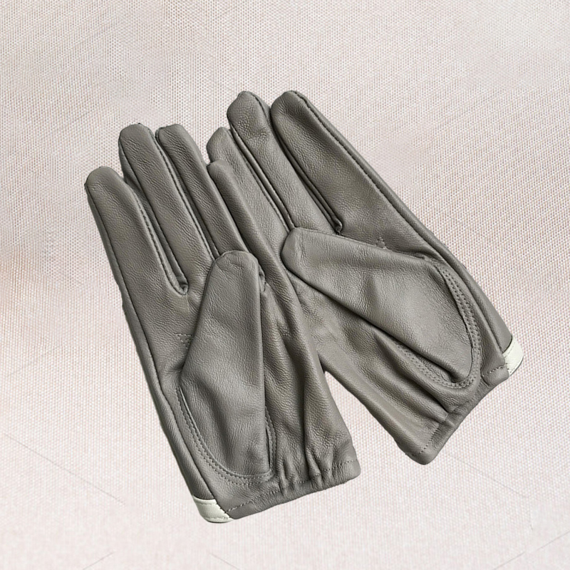 Women039s short design sheepskin gloves genuine leather gloves Bow design pink motorcycle glove