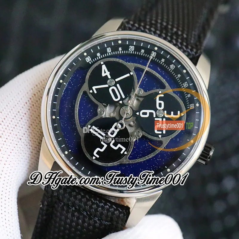 Other Clocks RF 15212 Star Wheel Miyota 9015 Automatic Mens Watch 41mm Planetary Rotating Dial 316L Stainless Case Nylon Leather Strap Limit