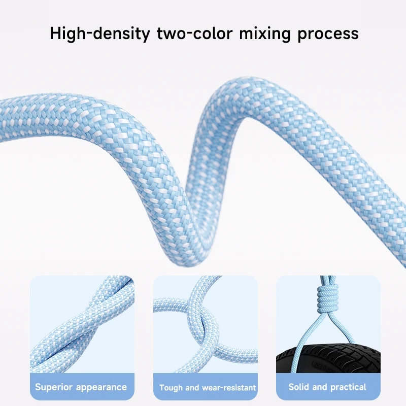 120W 6A Fast Charging USB Type C Cable For Xiaomi Redmi Samsung Oneplus Honor OPPO Phone Charger USB C Cable Durable Braided Wire Cord 2m/1.5m/1m