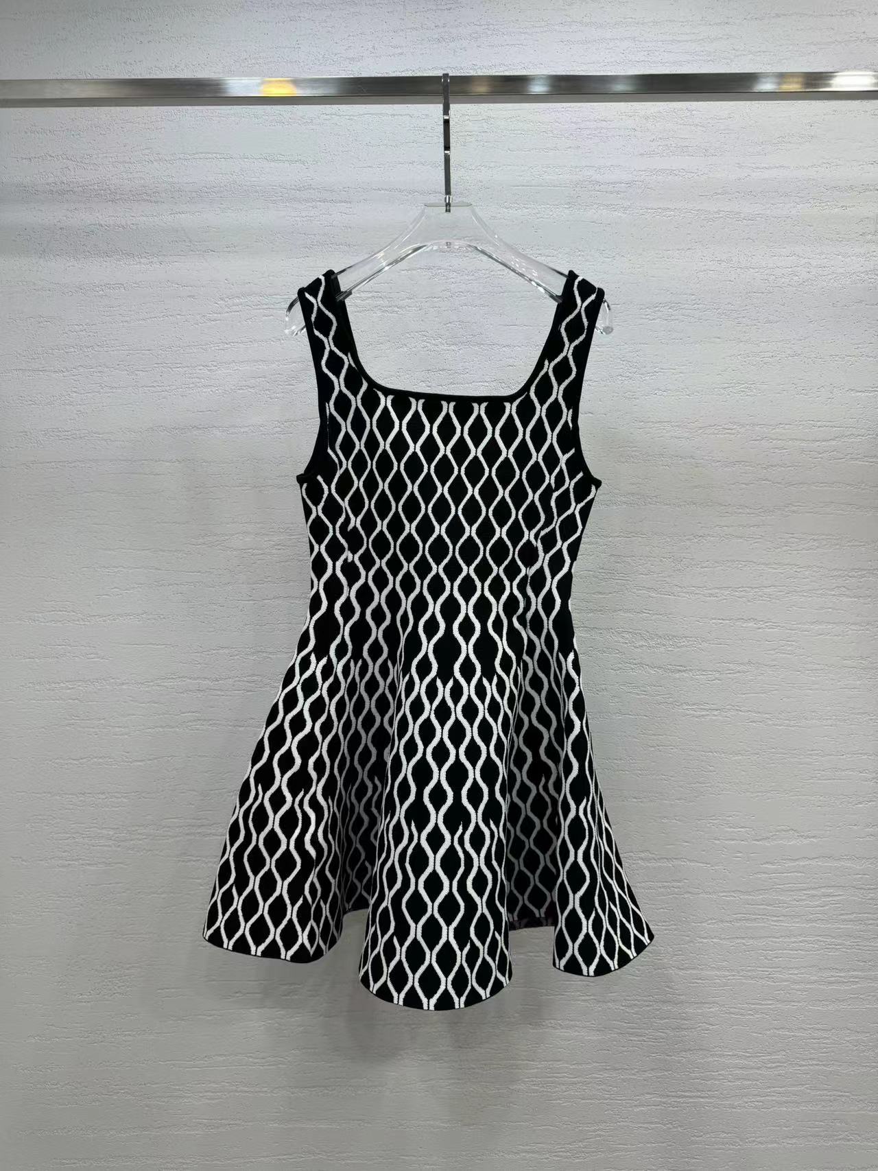 10061 XL 2024 Runway Dress Spring Summer Dress Crew Neck Red Brand Same Style Womens Dress Fashion High Quality Weilan