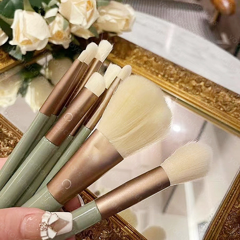 brush 8-piece suit soft detail eye shadow fluorescent powder basic concealer Blush mixed female makeup tool