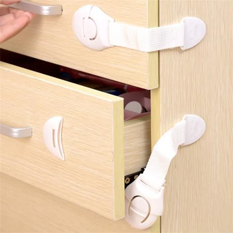 Baby Safety Lock Security Locks Cabinet Desk Drawer Lengthened Bendy Plastic Locker Child Security Products 366 Y2 ZZ