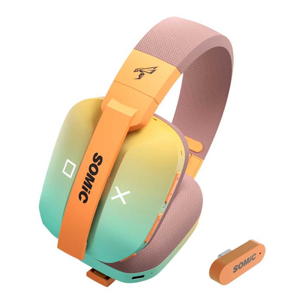 Headsets Somic G810 Wireless Bluetooth Headphone With 3 Modes Connection35ms ultra-low latencyCool Light Wireless Gaming Headset J240123