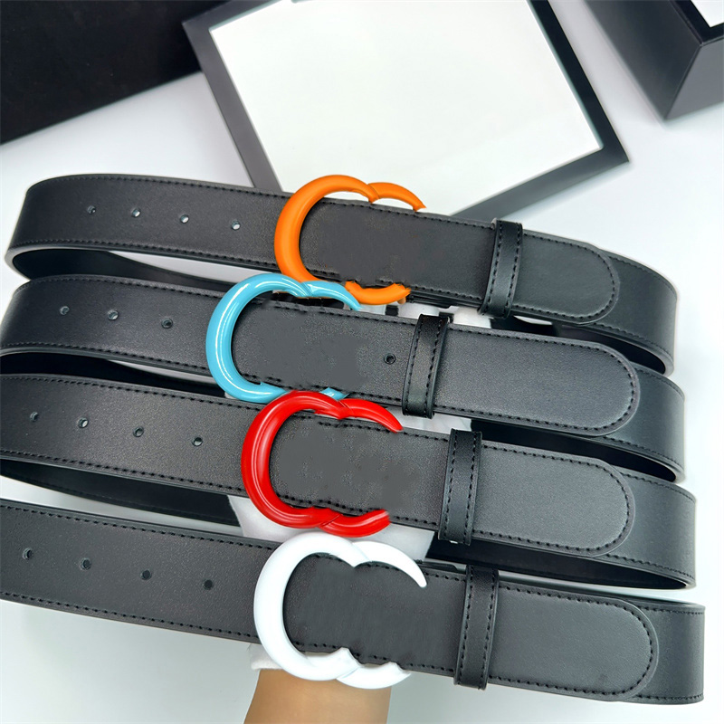 Fashion designer belt mens women belt luxury belts for gold buckle cintura belts for women designer cinture width 4.0cm Multiple colors with box high quality