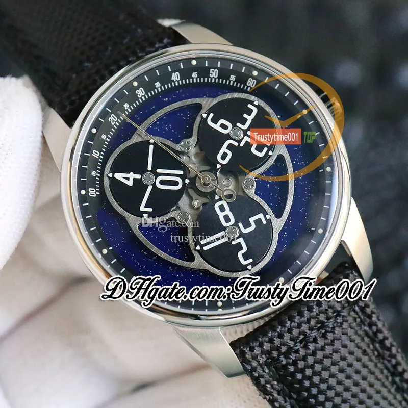Other Clocks RF 15212 Star Wheel Miyota 9015 Automatic Mens Watch 41mm Planetary Rotating Dial 316L Stainless Case Nylon Leather Strap Limit