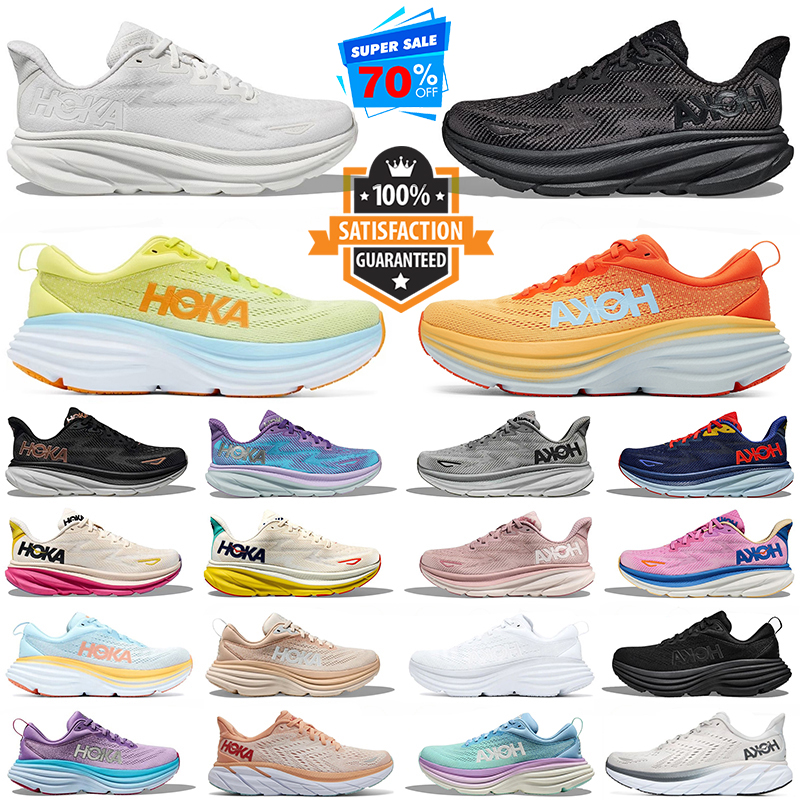 2024 One One Bondi 8 Running Shoes Women Men Cliftons 8 Clifton 9 8 Eggnog Shifting Sand Bondi 8 Free People Bright Sea Blue Sneakers Time To Fly Bi