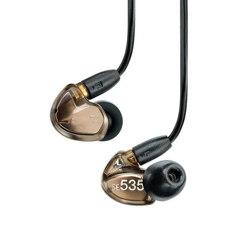 Headsets SE535 Hi-fi stereo earbuds SE 535 Noise Canceling 3.5MM In ear Earphones Separate Cable earphone red brown J240123