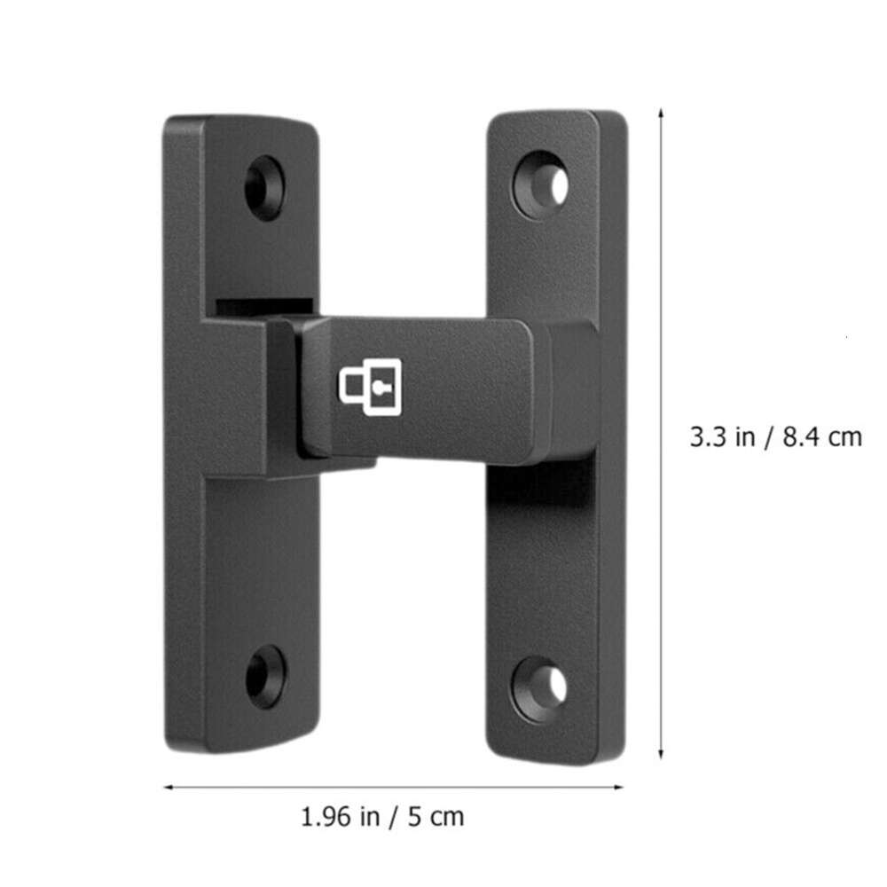 New New Luminous Door Latch Bolt 90 Degrees Sliding Door Lock Free-Punch Interior Door Bolt Right Angle Sliding Gate Lock Hardware - view 6
